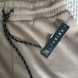Tribal Beige Jogger Pants with Drawstring